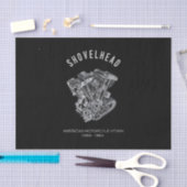 Papier Mousseline Motocyclette HD Vtwin Shovelhead Engine Dessin Vél (Artisanat)