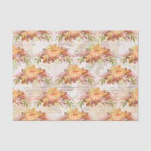 Papier Mousseline Motoneige saisonnière automne tissu citrouille