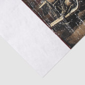 Papier Mousseline Motorcycle USA Drapeau Retro Biker (Détail)