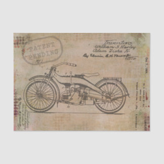 Papier Mousseline Motorcycle vintage