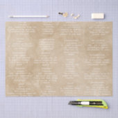 Papier Mousseline Mots de machine à écrire du dictionnaire Papier à (Artisanat)