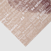 Papier Mousseline Mots Inspirationnels Aquarelle Coeur (Détail)