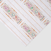 Papier Mousseline Moubarak de l'Aïd coloré (Détail)