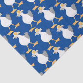 Papier Mousseline Mouette drôle avec frites dessin animé (Détail)