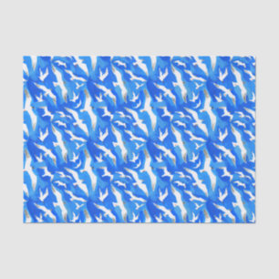 Papier Mousseline Mouettes volantes sur bleu ciel