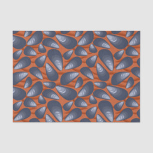 Papier Mousseline Moules Dans Le Sable