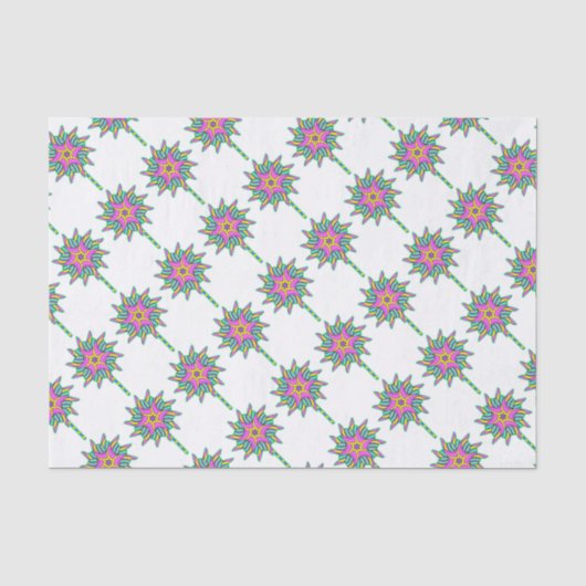 Papier Mousseline Moulin à vent rose (Recto)