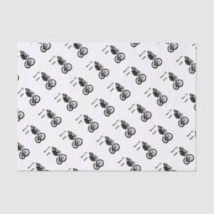 Papier Mousseline Mountain Biker MTB CYCLIST CYCLIST Cyclo cross
