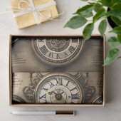 Papier Mousseline Mousseline Clocks and map Tissue paper Decoupage (Cadeau)