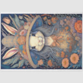 Papier Mousseline Mousseline Cute Bunny Flower hat V4 Tissue paper (Recto)