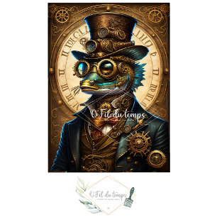 Papier Mousseline Mousseline Cute Fish Steampunk Hat Tissue paper