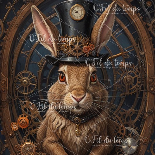 Papier Mousseline Mousseline Hare Steampunk Hat Tissue paper