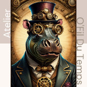 Papier Mousseline Mousseline Hippopotamus Steampunk Hat Tissue paper