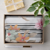 Papier Mousseline MOUSSELINE PAPIER - Fleurs de Chabby - Papier Tiss (Cadeau)