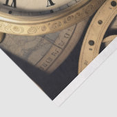 Papier Mousseline Mousseline Steampunk watches skulls Tissue paper (Détail)