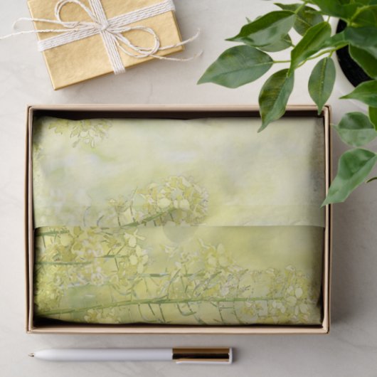 Papier Mousseline moutarde de printemps (Cadeau)