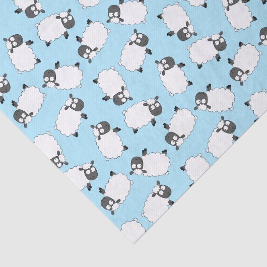 Papier Mousseline Mouton Anniversaire Soirée Caricature (Détail)