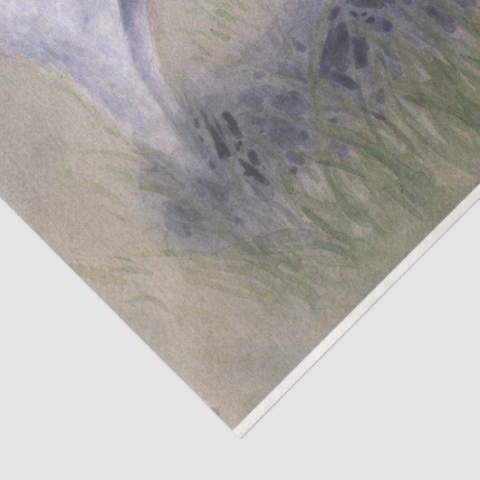 Papier Mousseline Mouton en champ (Détail)