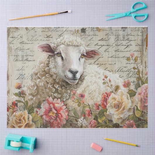 Papier Mousseline Mouton laineux (Artisanat)