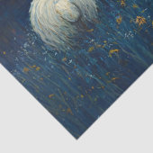 Papier Mousseline Mouton Starry Peinture à l'huile de nuit Découpage (Détail)