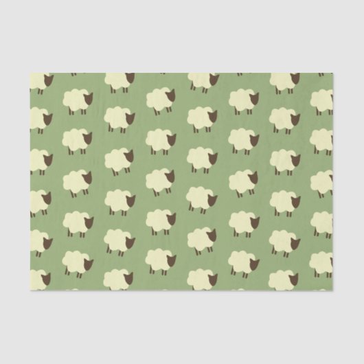 Papier Mousseline Moutons (Recto)