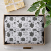 Papier Mousseline Moutons (Cadeau)