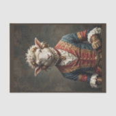 Papier Mousseline Moutons nobles de la Renaissance en robe royale (Recto)