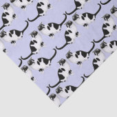 Papier Mousseline Moxie le papier de tissus noir et blanc de Tuxedo (Détail)