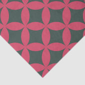 Papier Mousseline Moyenne Du Siècle Géométrique Rétro Moderne Rose C (Détail)