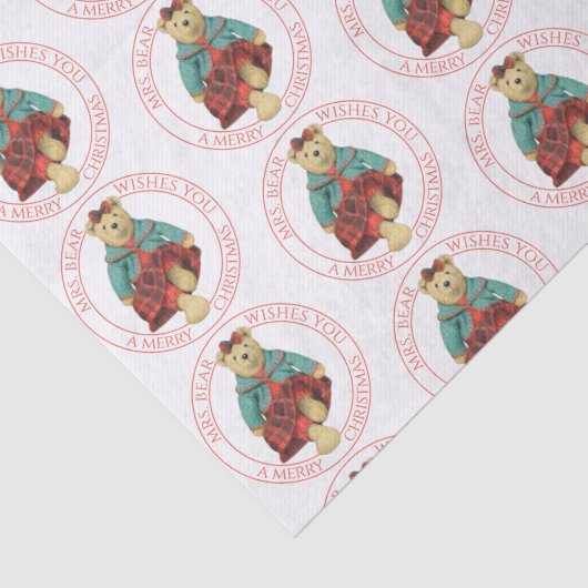 Papier Mousseline MRS. Papier Tissu de Noël (Détail)