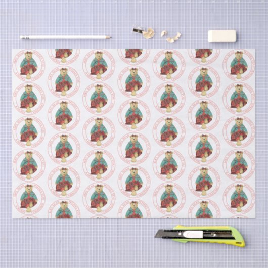 Papier Mousseline MRS. Papier Tissu de Noël (Artisanat)