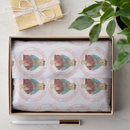 Papier Mousseline MRS. Papier Tissu de Noël (Cadeau)