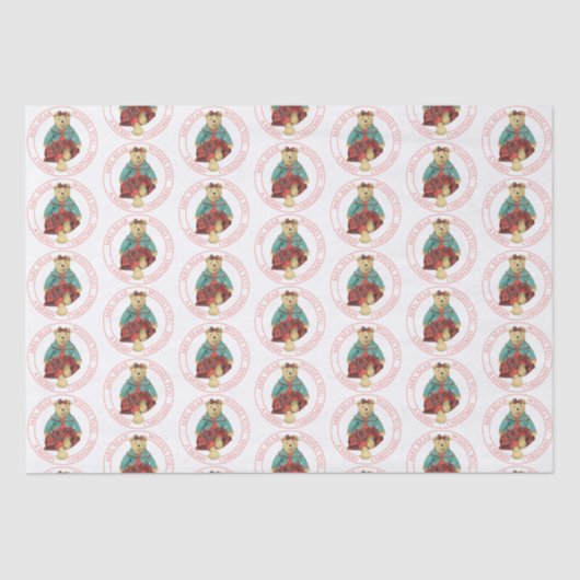 Papier Mousseline MRS. Papier Tissu de Noël (Recto)