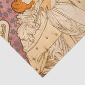 Papier Mousseline Mucha Art nouveau femme beauté (Détail)