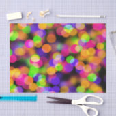 Papier Mousseline Multi-Colored Bokeh (Artisanat)