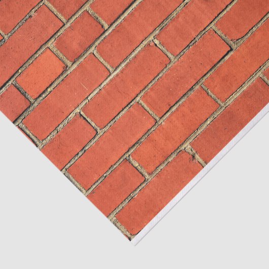 Papier Mousseline Mur classique en briques rouges (Détail)