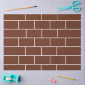 Papier Mousseline Mur de briques  (Artisanat)
