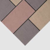 Papier Mousseline Mur de briques gris pêche rose (Détail)
