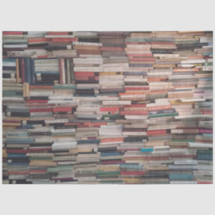 Papier Mousseline Mur de livres