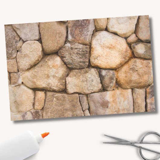 Papier Mousseline Mur de pierre de campagne