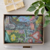 Papier Mousseline Mur des signes de paix à l'envers (Cadeau)