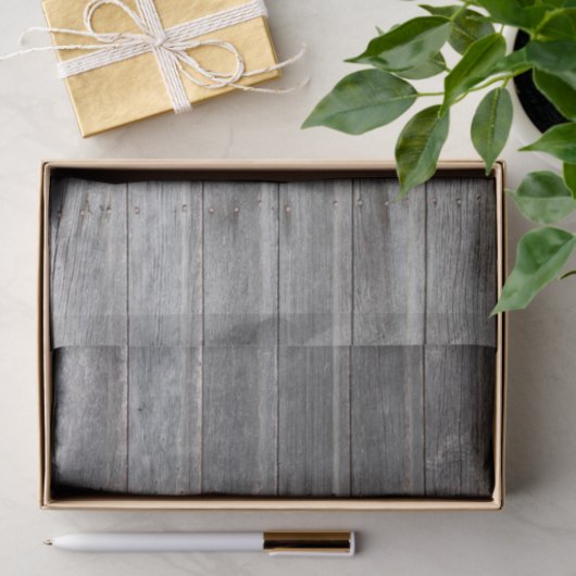Papier Mousseline Mur en bois patiné rustique (Cadeau)