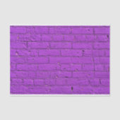 Papier Mousseline Mur en brique violet peint (Recto)