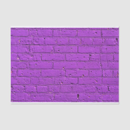 Papier Mousseline Mur en brique violet peint (Recto)