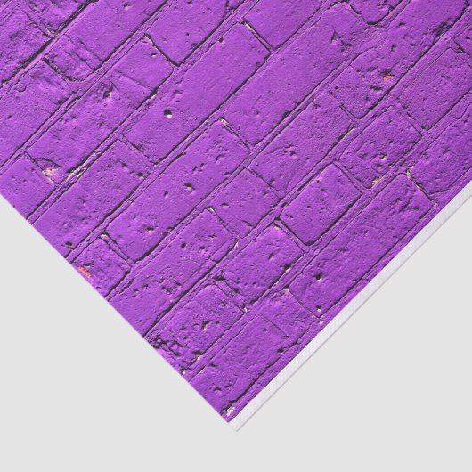 Papier Mousseline Mur en brique violet peint (Détail)