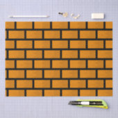 Papier Mousseline Mur en briques 8 bits (Artisanat)