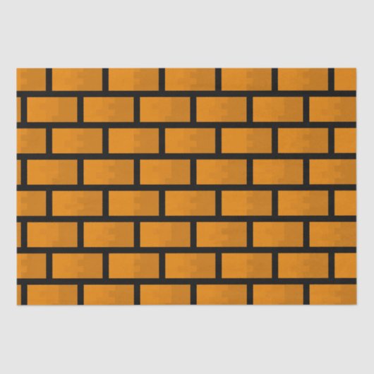 Papier Mousseline Mur en briques 8 bits (Recto)