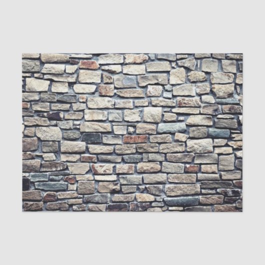 Papier Mousseline Mur en tuiles grises (Recto)