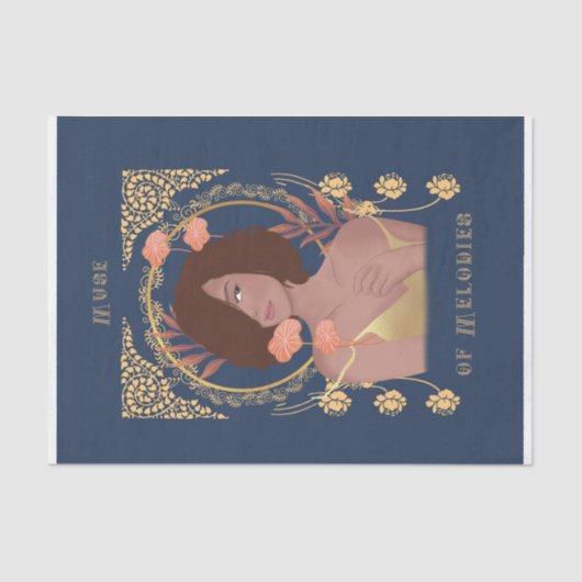 Papier Mousseline Muse of Melodies (Recto)