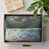 Papier Mousseline Mushroom Gypsy woman v4 tissue paper (Cadeau)